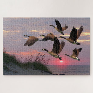 GEESE OVER DE DUNES LEGPUZZEL