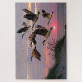GEESE OVER DE DUNES LEGPUZZEL (Verticaal)