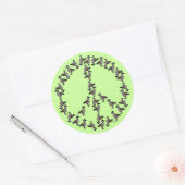 Geese symbool ronde sticker (Envelop)
