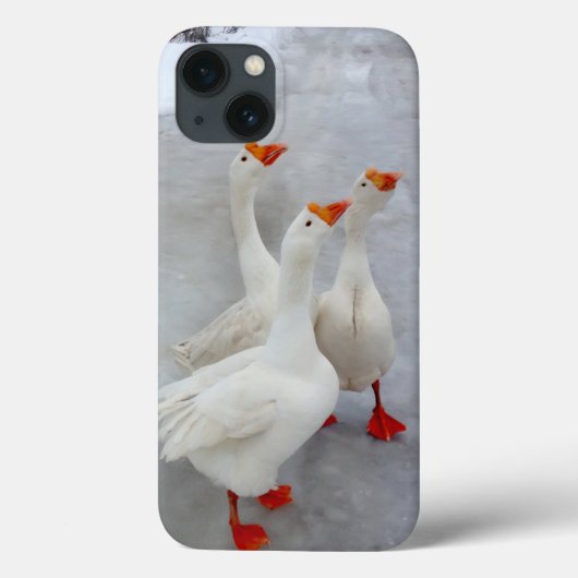 Geese wit Case-Mate iPhone case (Achterkant)