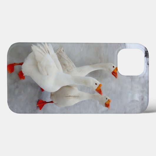 Geese wit Case-Mate iPhone case (Achterkant (horizontaal))