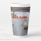 Geese wit latte mok (Voorkant)