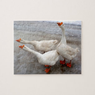 Geese wit legpuzzel