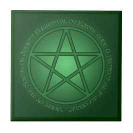 Geest Aarde Pentacle Altar Tegeltje