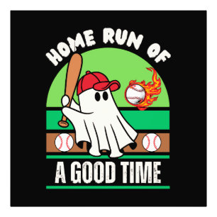 Geest Baseballspeler Halloween Foto Afdruk