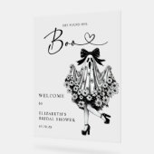 Geest Bloemig Bruidsfeest Welkom Bord (Hoek)