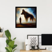 Geest Dier Hond 1 Poster (Thuiskantoor)