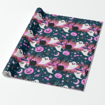 Geest en pompoen roze en blauwe patroon