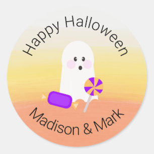 Geest- en waterverf snoep Halloween favoriet Ronde Sticker