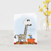 Geest Giraffe Kaart (Gele Bloem)