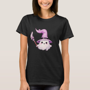 Geest Heksenhoed en Bezem Zwart Halloween T-shirt