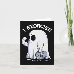 Geest I Verdrijf Pret Gym Oefening Workout Spookac Kaart