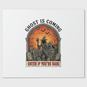Geest Komt Heks Grafheuvel Zombie Handen Hallo Cadeaupapier