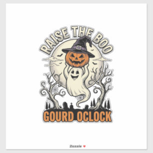 Geest Pompoen Shirt Vintage Halloween Gravure Te Sticker