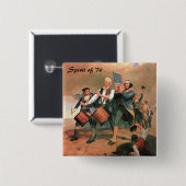 Geest van '76 vierkante button 5,1 cm (Voorkant /achterkant)