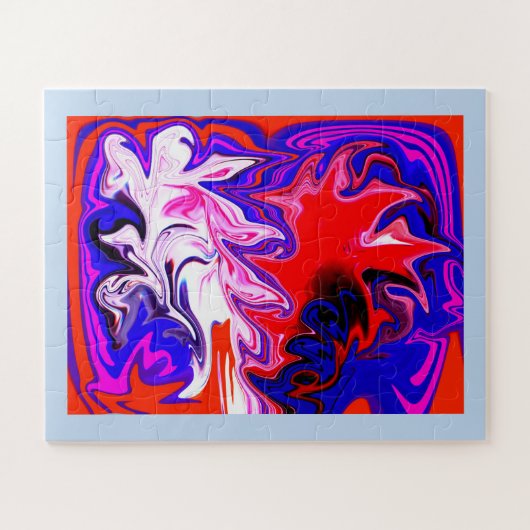 Geest van abstracte danskunst legpuzzel (Horizontaal)