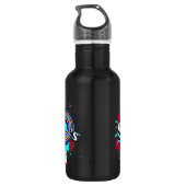 Geest van de 80 retro zwarte drinken fles (Achterkant)