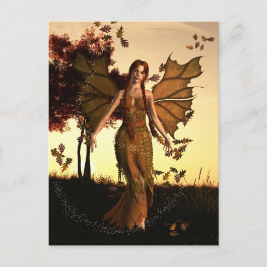 Geest van de herfst briefkaart (Voorkant)