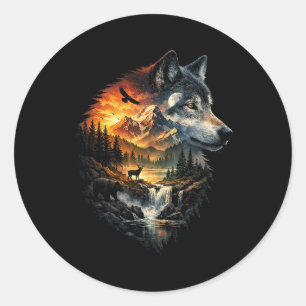 Geest van de Wildernis Ronde Sticker