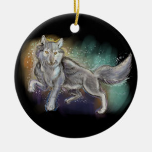 Geest van de Wolf Keramisch Ornament
