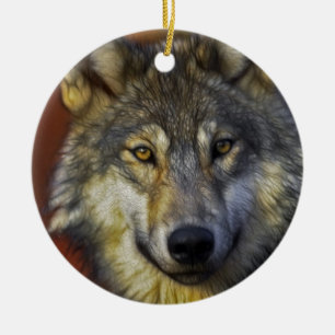 Geest van de Wolf - Therian wolf fotogeschenken Keramisch Ornament