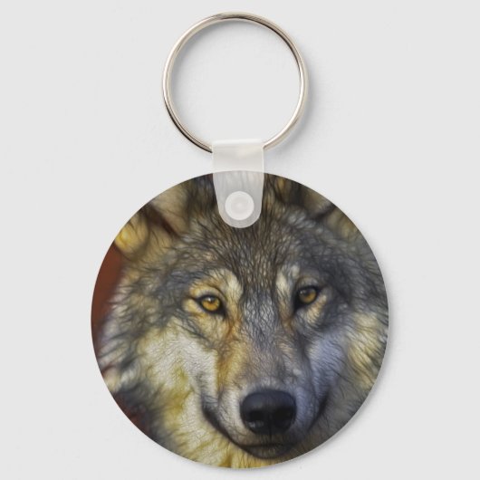 Geest van de Wolf - Therian wolf fotogeschenken Sleutelhanger (Voorkant)