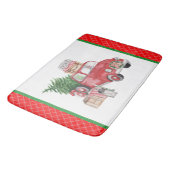 Geest van een landelijke kerstboomstructuur badmat (Gekanteld)