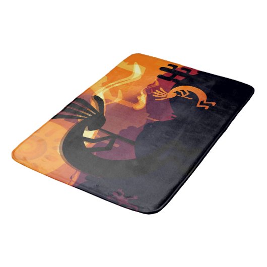 Geest van het landschap Kokopelli-woestijn Badmat (Gekanteld)