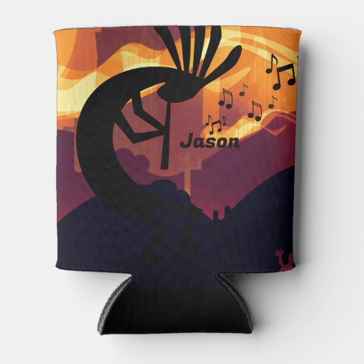 Geest van het landschap Kokopelli-woestijn Blikjeskoeler (Voorkant)