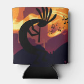 Geest van het landschap Kokopelli-woestijn Blikjeskoeler (Achterkant)