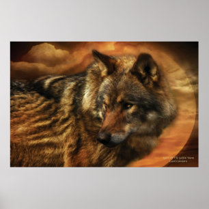 Geest van het Poster van de Golden Moon/Afdruk