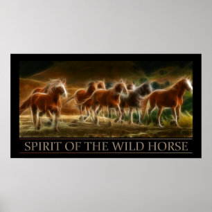Geest van het Poster van wilde paarden