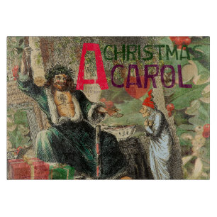 Geest van Kerst Heden Illustratie Scrooge Snijplank