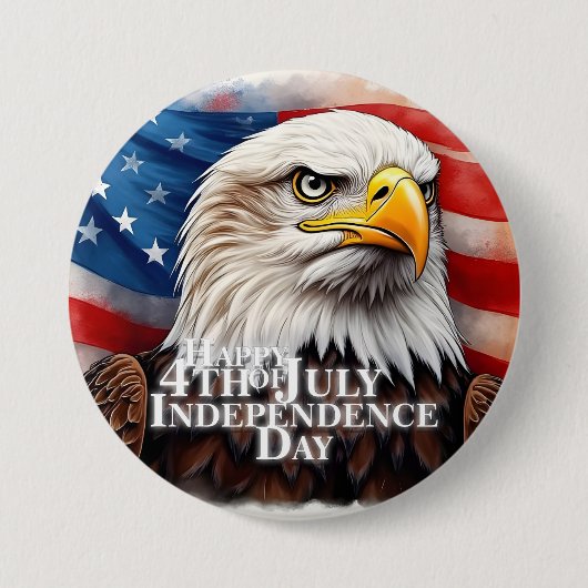 Geest van onafhankelijkheid ronde button 7,6 cm (Voorkant)
