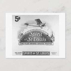 Geest van St. Louis  Cigar Box Label Briefkaart