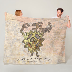 Geest van verloren golfballen "Golfbaleter" Fleece Deken