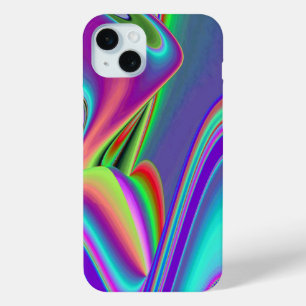 Geest van zomerbries, Abstracte 3D Regenboogkunst iPhone 15 Mini Hoesje