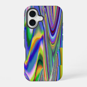 Geest van zomerse bries, Abstracte 3D Regenboogkun iPhone 16 Hoesje