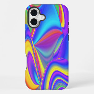 Geest van zomerse bries, Abstracte 3D Regenboogkun iPhone 16 Plus Hoesje