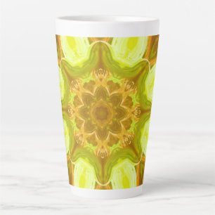 Geest van zonneblad abstract patroon  latte mok