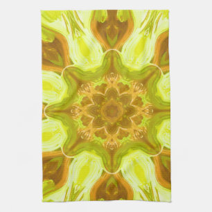 Geest van zonneblad abstract patroon theedoek