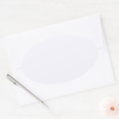 Geest Witte Ovale Sticker (Envelop)