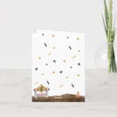 Geestdag van de bouwjongen bedankkaart (Achterkant)