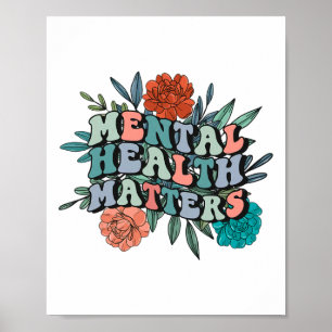 Geestelijk bewustzijn Geestelijke gezondheidsprobl Poster