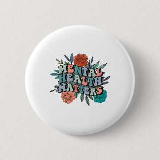 Geestelijk bewustzijn Geestelijke gezondheidsprobl Ronde Button 5,7 Cm