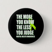 Geestelijk gezondheidsbewustzijn - lintondersteuni ronde button 5,7 cm (Voorkant)