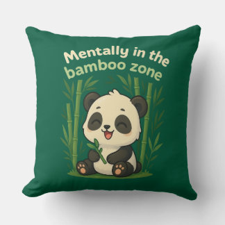 Geestelijk in de bamboe zone – Cute Panda Werp Kus Kussen