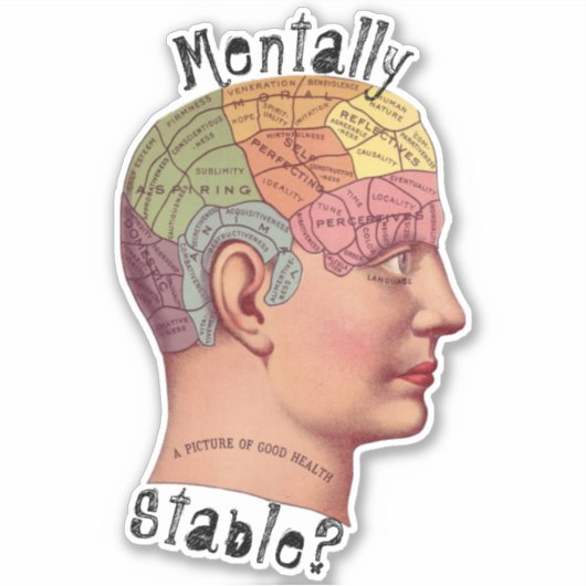 Geestelijk stabiele contouren Sticker (Voorkant)