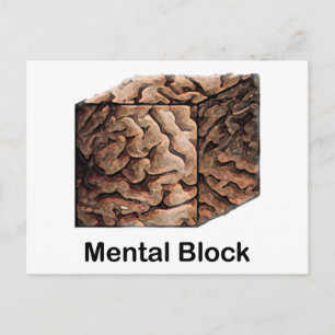 Geestelijke blokkering briefkaart