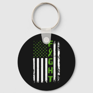 Geestelijke gezondheid Amerikaanse vlag bewustzijn Sleutelhanger